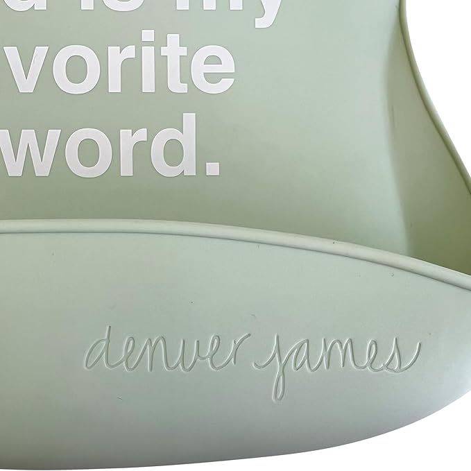 Denver James Silicone Feeding Bibs | Dishwasher Safe. Waterproof. Adjustable.