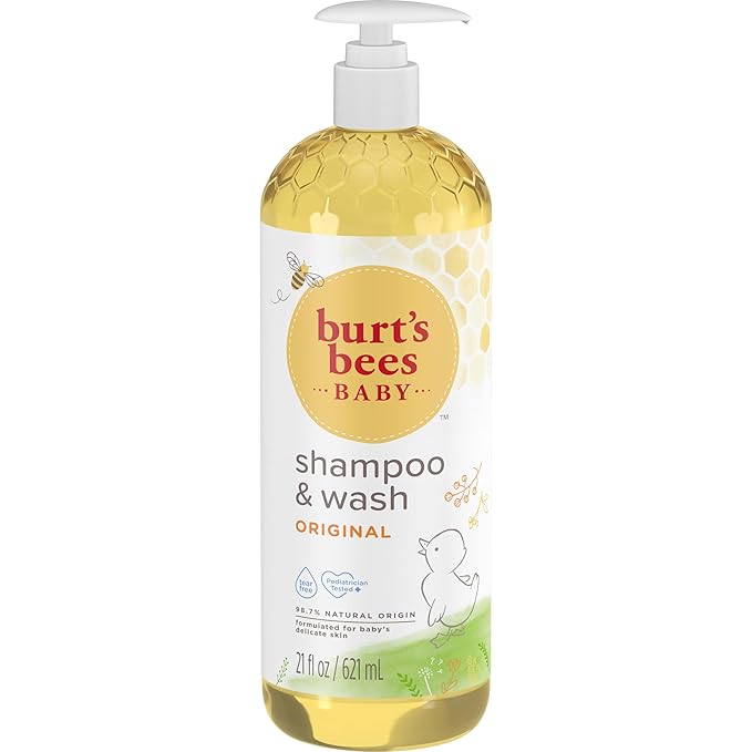 Baby Shampoo & Wash, Burt's Bees Tear Free Soap, Baby Care, Original, 21 Ounce (Packaging May Vary)