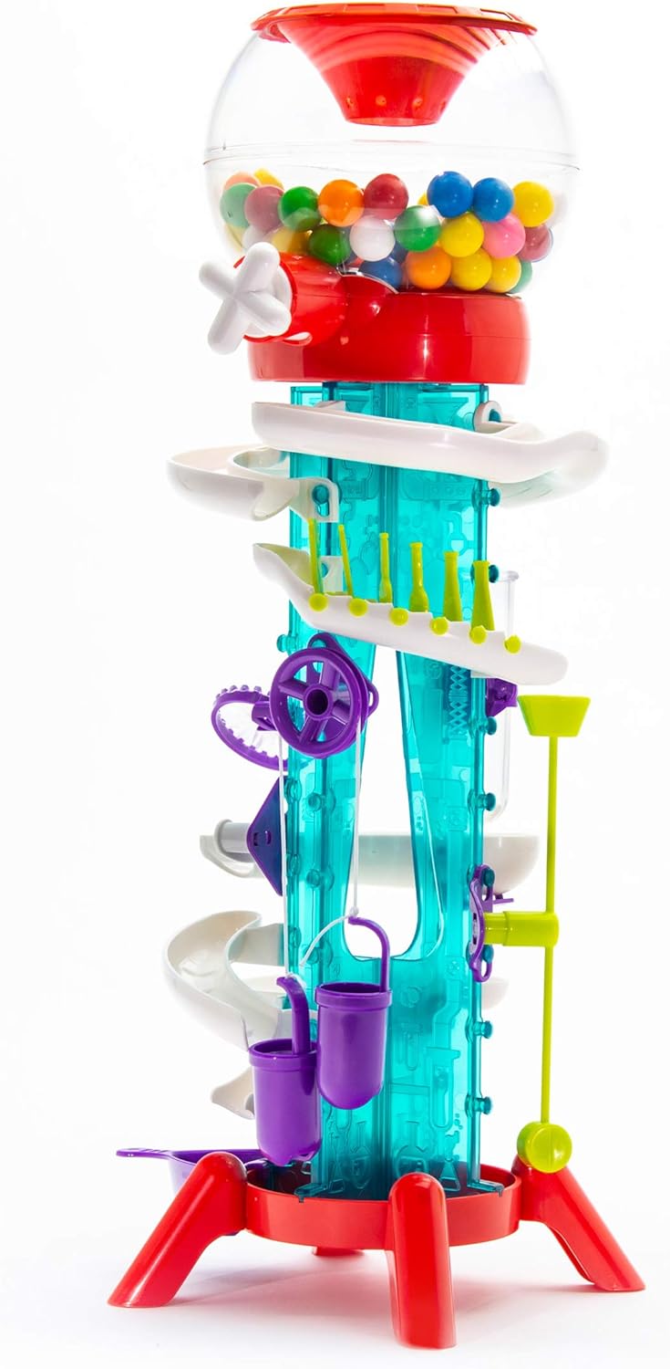 Thames & Kosmos Gumball Machine Maker Lab - Build Machines with Physics & Engineering Lessons | 12 Experiments | Make Your Own Gumball Machines | Includes Gumballs | Award Winner