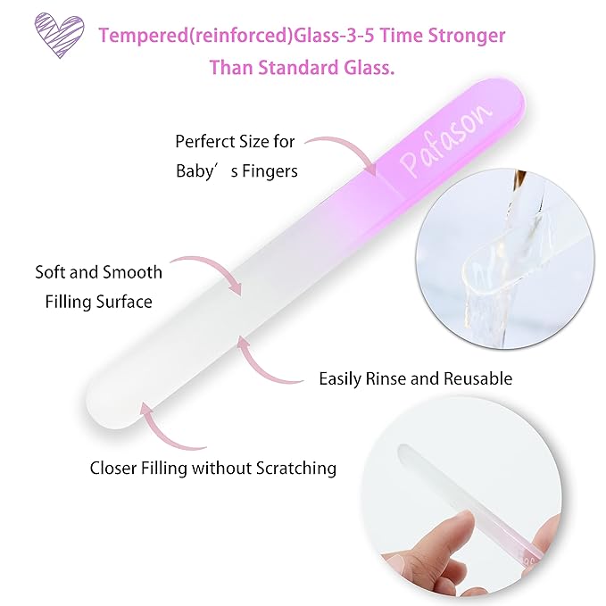 PAFASON Baby Safety Nail Clipper Cutter Trimmer with Nail Catcher and Baby Glass Nail File, Czech Float Glass, Stainless Steel Ideal Gift for Young Children Infant, Newborns Toddlers