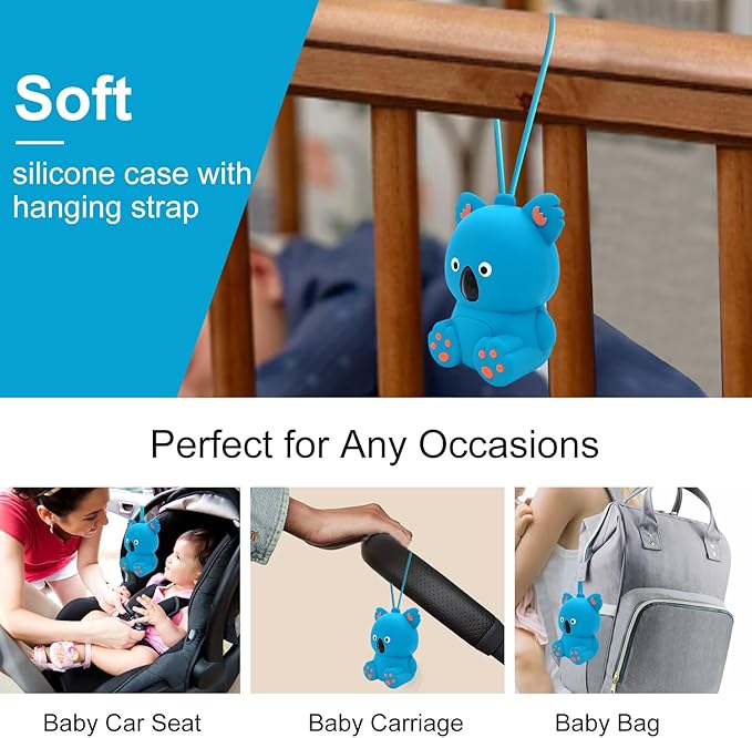 Baby White Noise Machine with Bluetooth Speaker & Timer | Portable Infant Sleep Aid, Sleeping Music Soothing Sounds for Nursery, Travel, Crib & On-The-Go