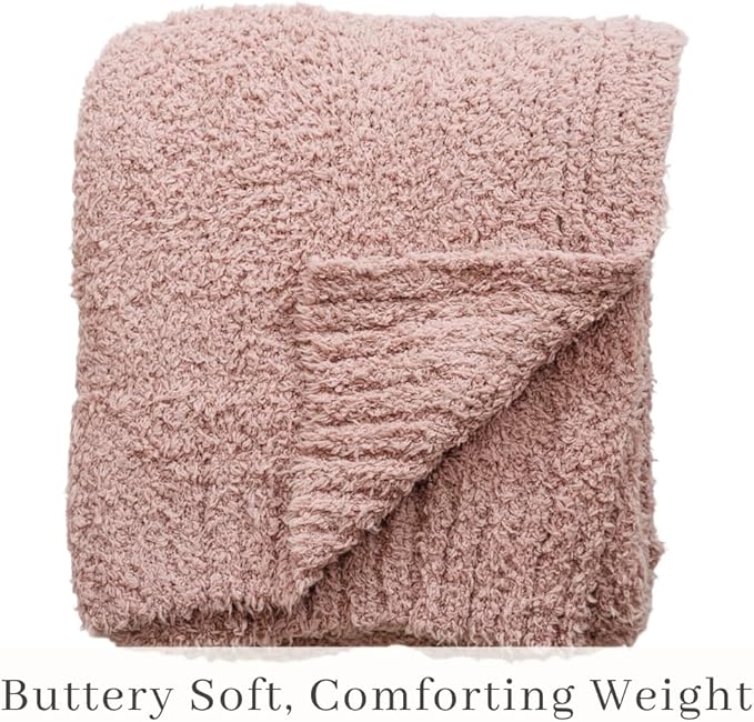SARANONI Bamboni Luxury Baby Blanket | Cozy & Soft Plush Receiving Blankets | Perfect for Girls & Infant Baby Boy Blankets | Pink - 30” x 40"