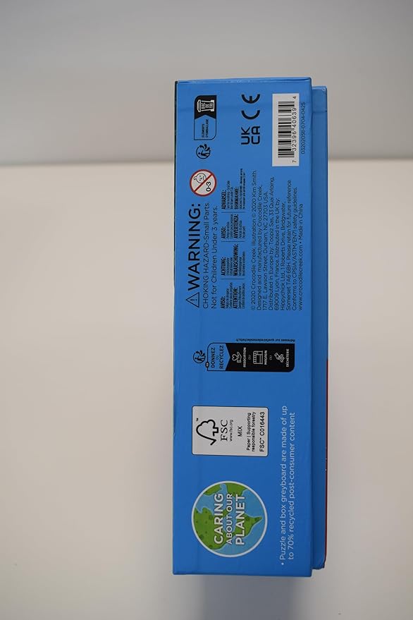 Crocodile Creek 48-Piece Jigsaw Floor Puzzle - Fun Floor Puzzles for Kids Ages 4-8 - Heavy-Duty Shaped Box for Storage - Day at The Farm - 18 x 24 inches Finished