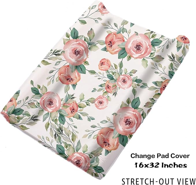 Custom Nursery Crib Bedding Set: Personalized Name 4 Piece Sika Deer & Fox Pattern Baby Crib Sets for Girls - Toddler Double Layer Blanket Set, Comfortable Crib Bed Sheets for Baby Toddlers