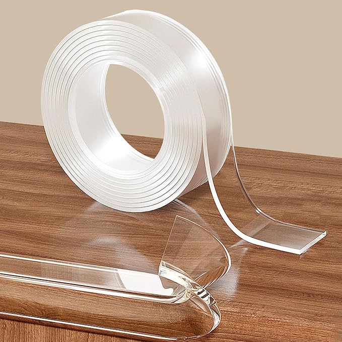Clear Edge Protector Strip Sharp Edge Wrap Cover Tape,0.8 in x 13.12 FT,Self Adhesive Protective Bumper Guards for Cabinet Door Desk Glass Table Bed Furniture, Kitchen Countertop, Waterproof