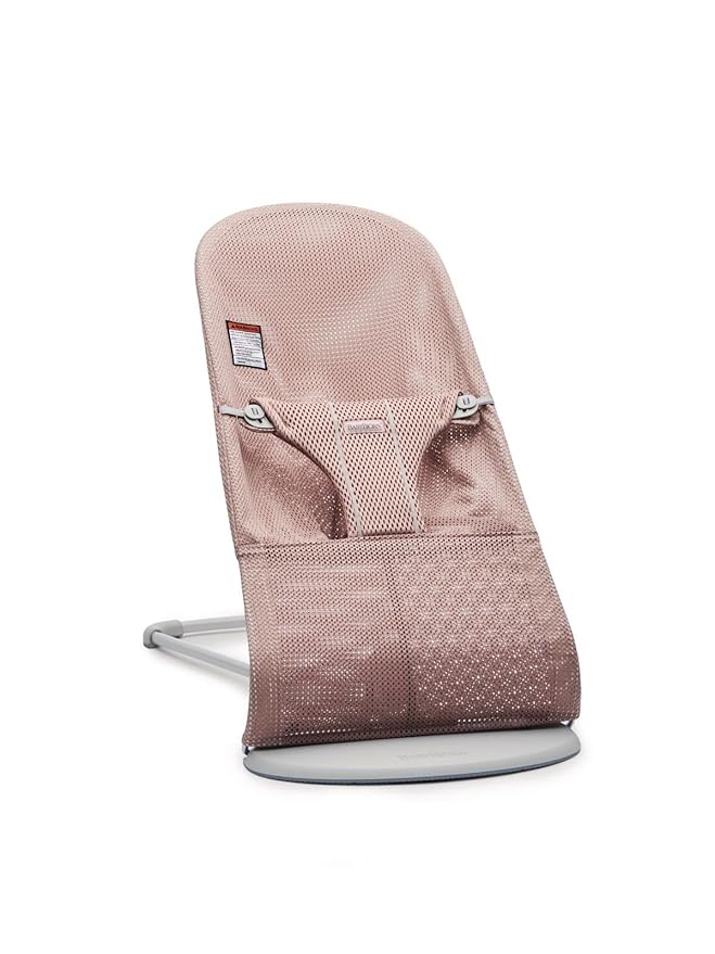 BabyBjörn Bouncer Bliss, Mesh, Dusty Pink
