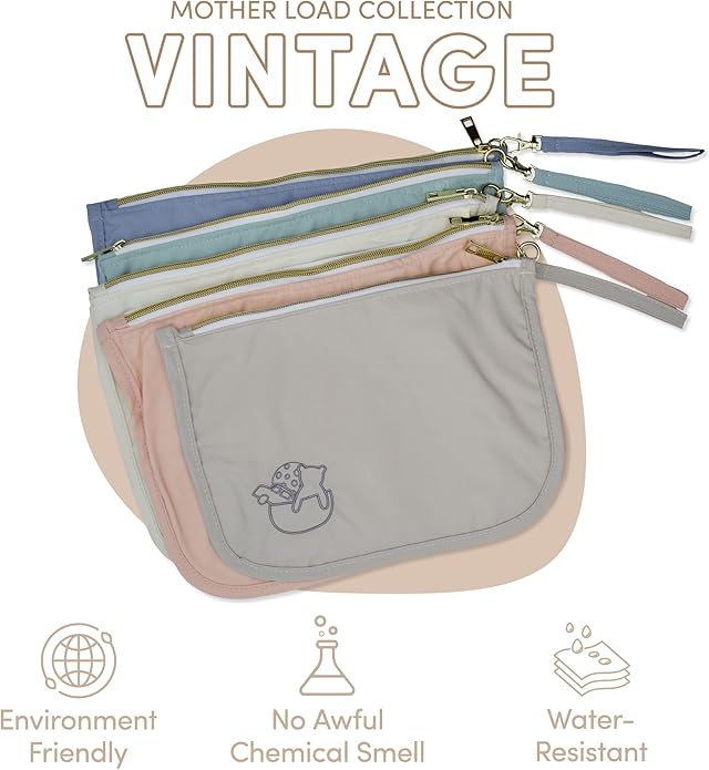 Mother Load Diaper Bag Organizer Pouches Durable Nylon & Performance Mesh