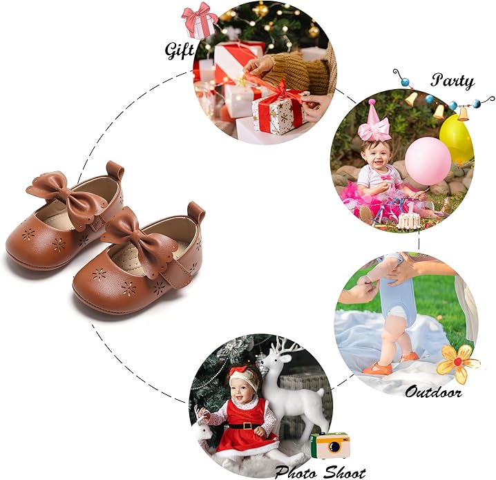 Soft Sole Baby Shoes - Infant Baby Walking Shoes Moccasins Rubber Sole Crib Shoes