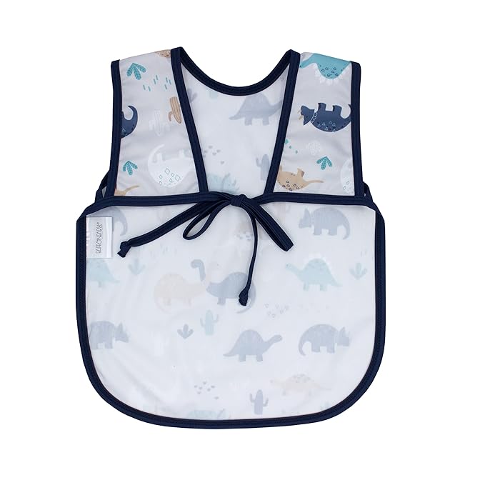 BapronBaby Desert Dinos Bapron - No Neck Tie Safer Bib for Baby & Toddler - Soft Waterproof Stain Resistant - Machine Washable - Sz Baby/Toddler 6m-3T