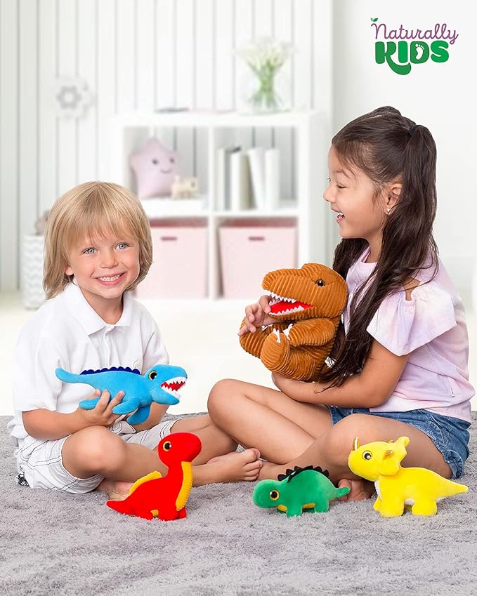 Toddler Dinosaur Backpack w Plush Dinosaur Toys for Kids 2-5, Gifts for 2-5 Year Old Boys, Girls