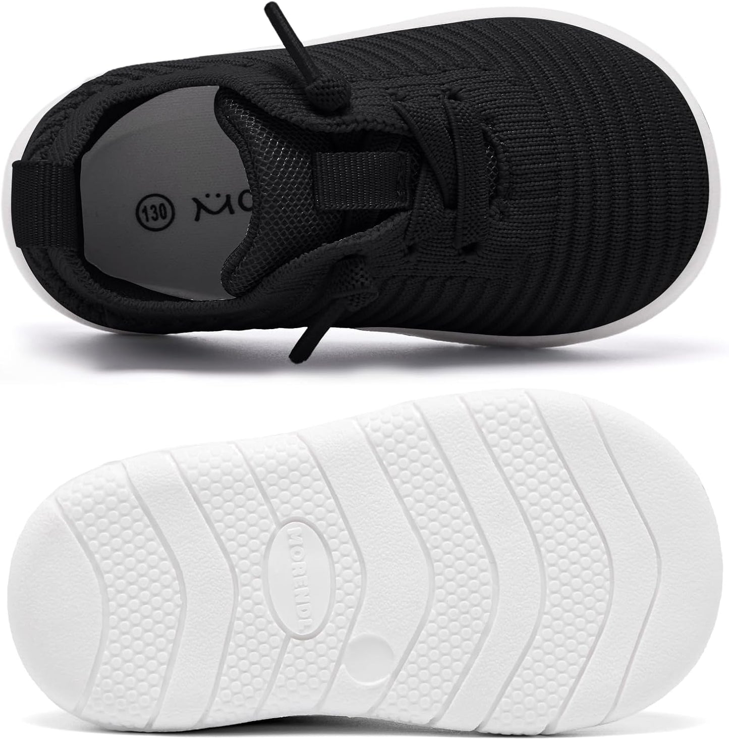 MORENDL Toddler Shoes Baby Walking Sock Shoes Infant Sneakers 0-4 Years Boy Girl Barefoot Tennis Shoe Non-Slip Brethable