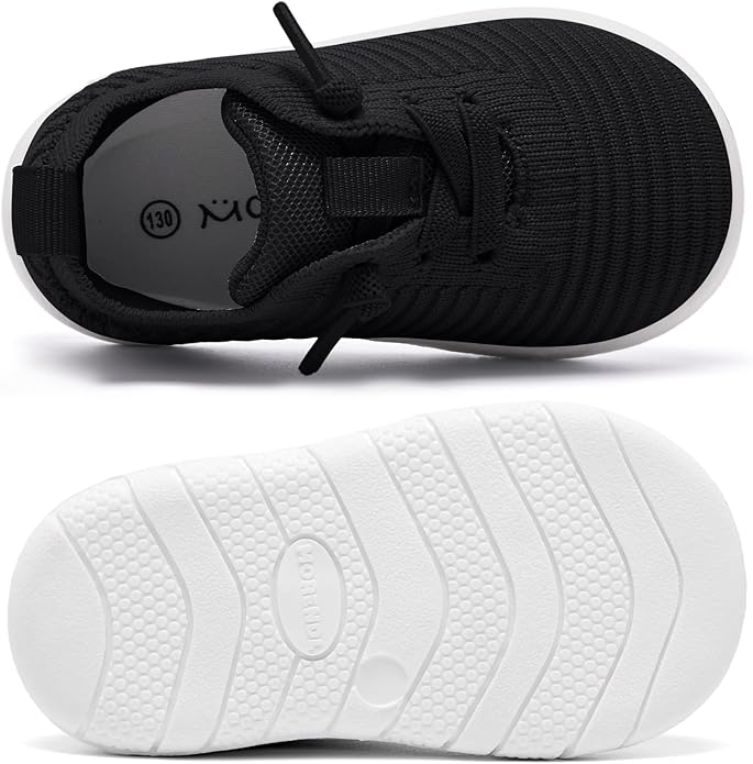 MORENDL Toddler Shoes Baby Walking Sock Shoes Infant Sneakers 0-4 Years Boy Girl Barefoot Tennis Shoe Non-Slip Brethable