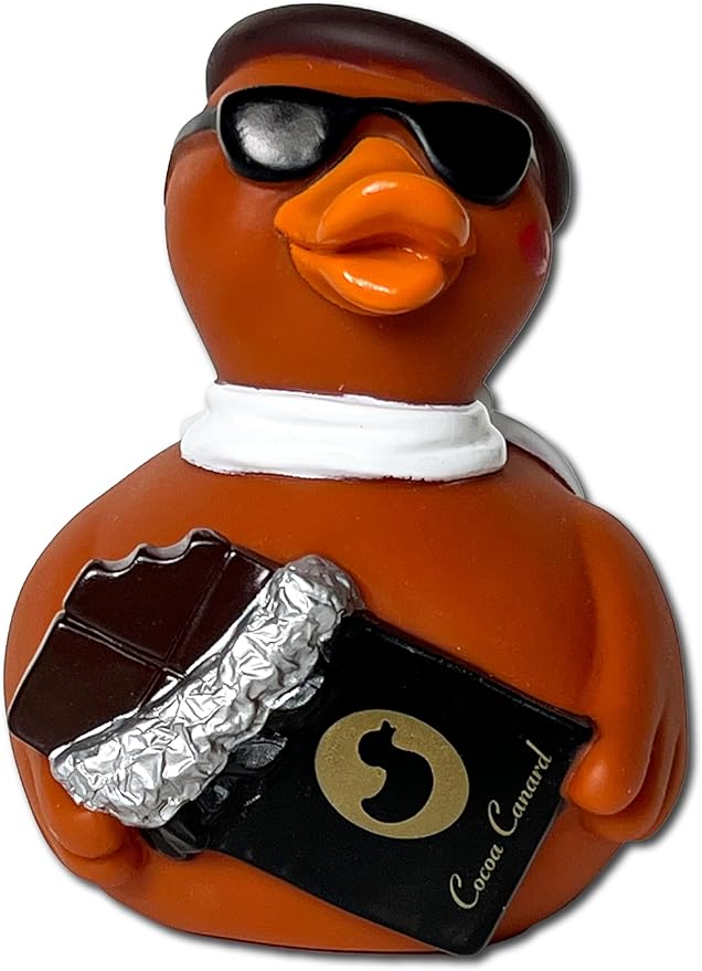 CelebriDucks - Cocoa Canard Chocolate Lover's - Floating Rubber Ducks - Collectible Bath Toy Gift for Kids & Adults of All Ages