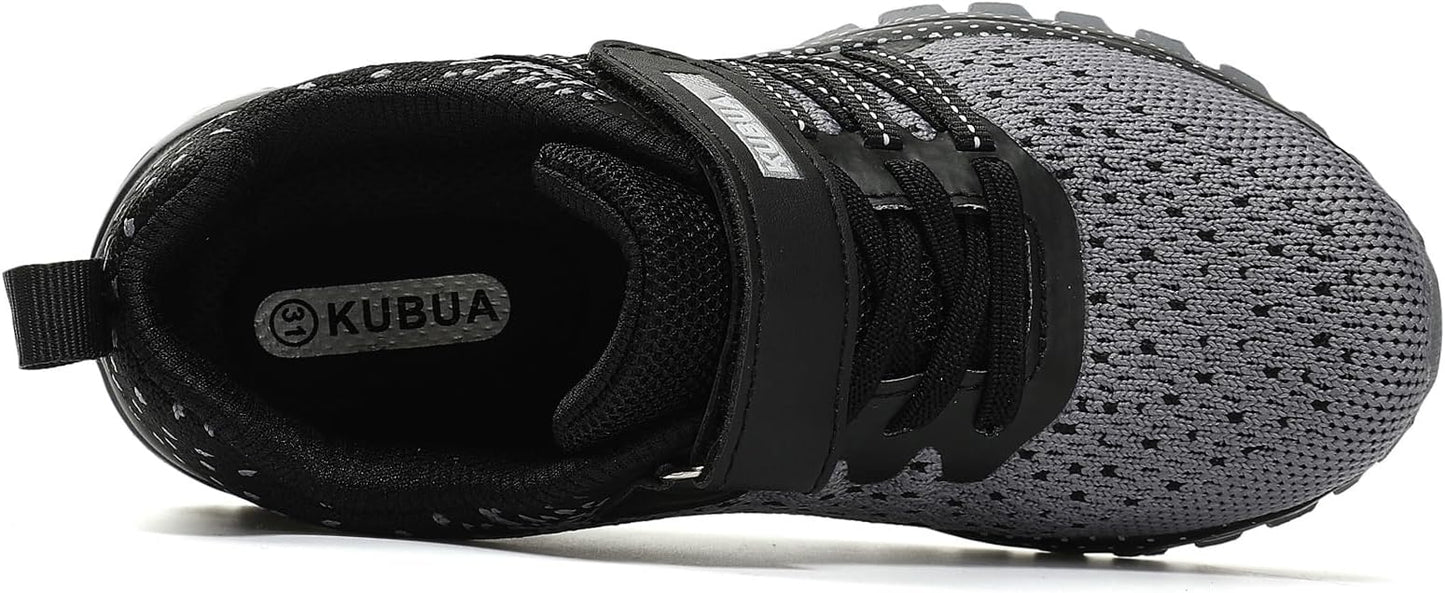 KUBUA Kids Sneakers for Boys Girls Running Tennis Shoes Lightweight Breathable Sport Athletic