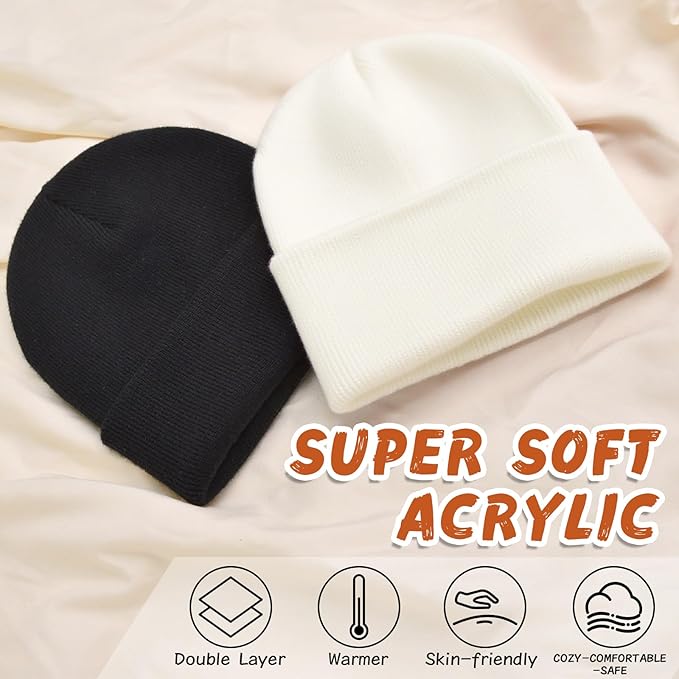 ZOORON Toddler Beanie Baby Beanies for Boys Girls Kids Winter Hats Children Knit Warm Caps 0-12years