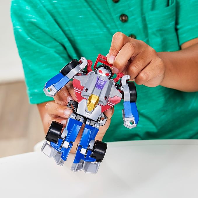 Transformers Bumblebee and Starscream Bot Racers, Easy to Change from Robot Toys to Car Toys, Action Figures for Boys and Girls 3+ (Amazon Exclusive)