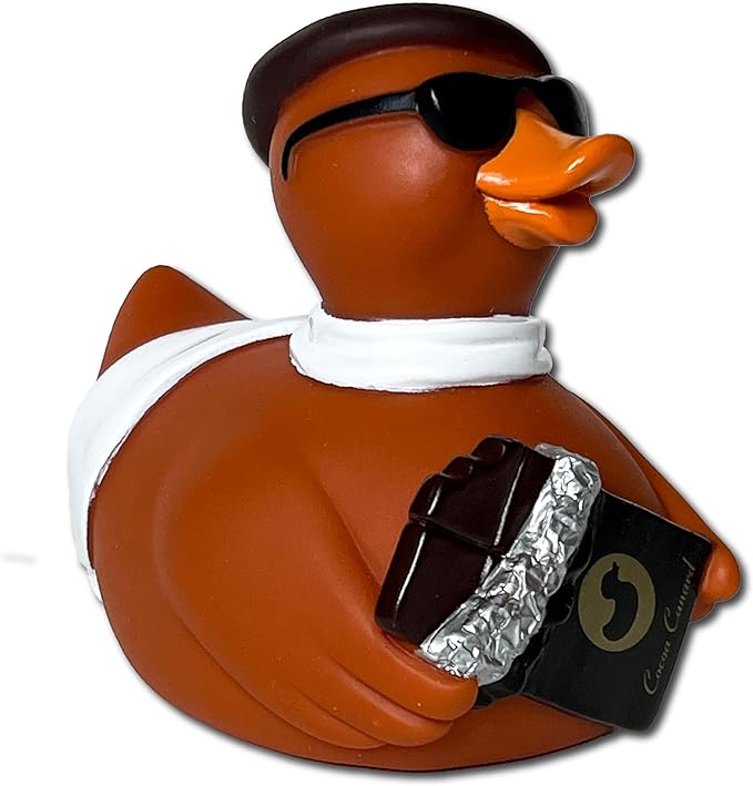 CelebriDucks - Cocoa Canard Chocolate Lover's - Floating Rubber Ducks - Collectible Bath Toy Gift for Kids & Adults of All Ages