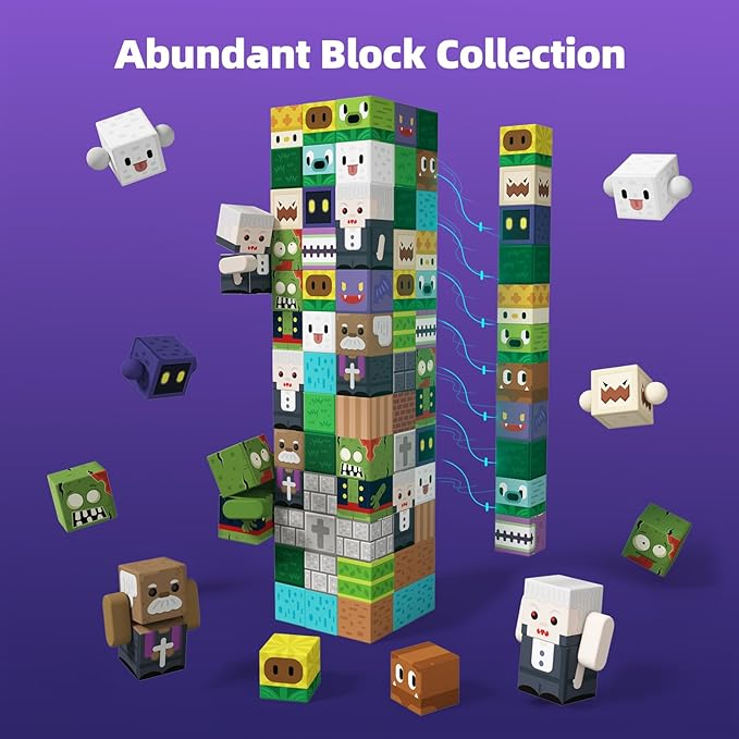 GobiDex 100PCS Magnetic Blocks Game-Based Kid Building Toys for Boys Girls 3+, Build MagWonder World with Zomblock Magnets Cubes, Upgraded STEM Game Sensory Gift for Birthday