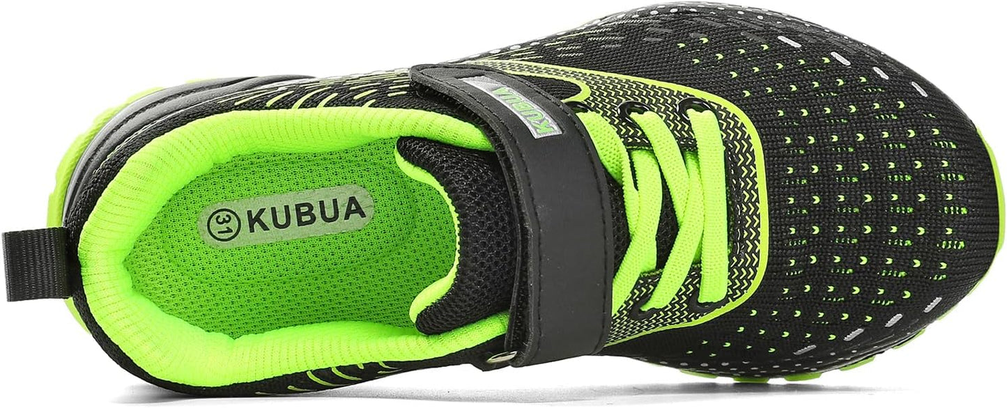 KUBUA Kids Sneakers for Boys Girls Running Tennis Shoes Lightweight Breathable Sport Athletic