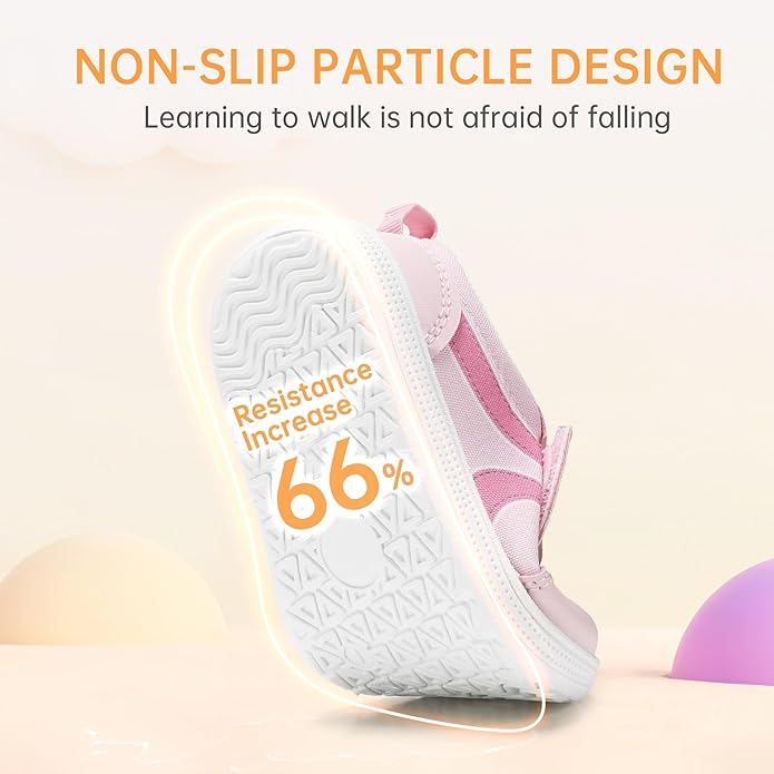 Toddler Wide Toe Box Barefoot Shoes Boys Girls Sneakers Kids Tennis Shoes Preschool Non Slip Lightweight Comfortable First Walking Shoes Running Outdoor Activities