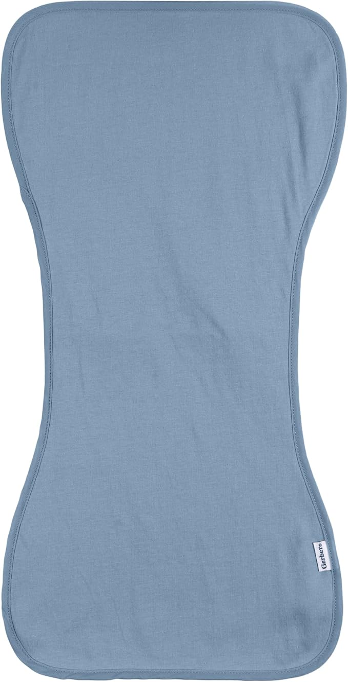 Gerber Baby Unisex Burp Cloths 5-Pack, Pink Blue, Size 10.5" x 21"