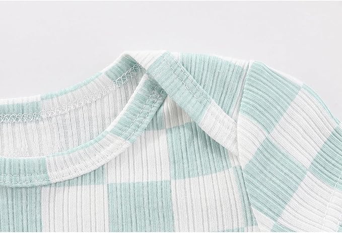 Kiddiezoom Newborn Baby Layette Set 10-Piece with Bodysuits and Pants Set for Unisex Baby Gift Sets