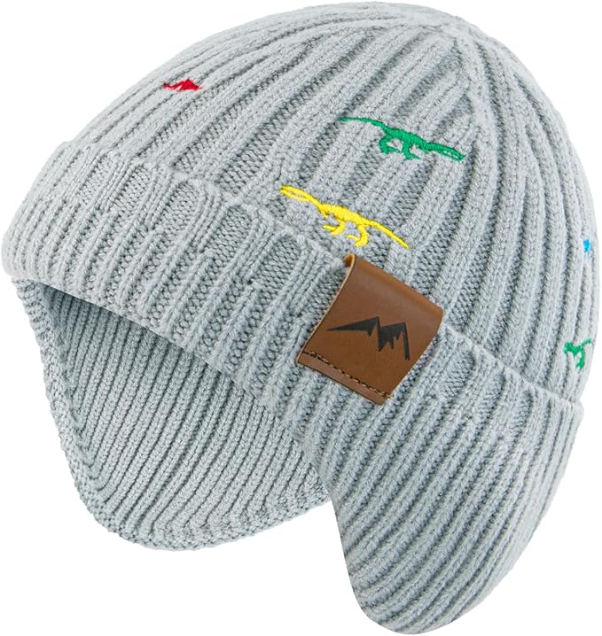 POXIMI Baby Boy Winter Hat Toddler Warm Beanie Girl Knit Hats with Earflap Kid Cute Earmuffs