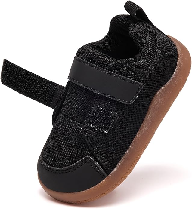 MORENDL Wide Toe Box Shoes Toddler Barefoot Shoes Baby Walking Shoe Boy Girl Non-Slip Zero Drop Minimalist Sneakers Comfort Tennis Outdoor Activities