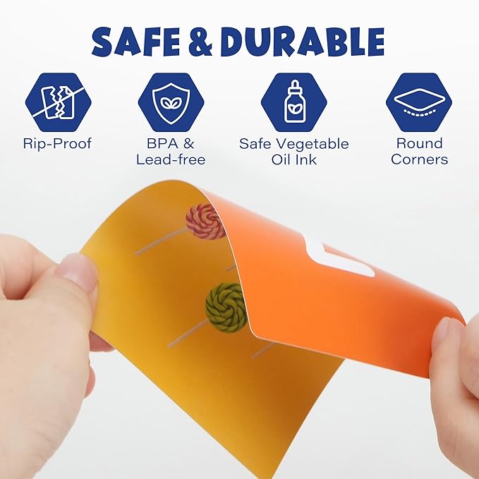 BenBen Flash Cards for Toddlers 1-3, Rip Proof & Waterproof, 84 Double-Sided Educational Flashcards, Alphabet, Number, Animal, Shape, Color, Objects Learning Cards for Kids Age 1 2 3 4