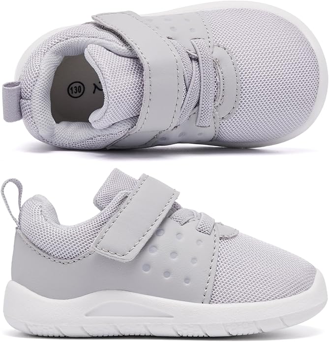 MORENDL Toddler Baby Shoes 0-4 Years Boy Girl Lightweight Breathable Non-Slip Sports Sneakers Running Walking Tennis Barefoot Shoes