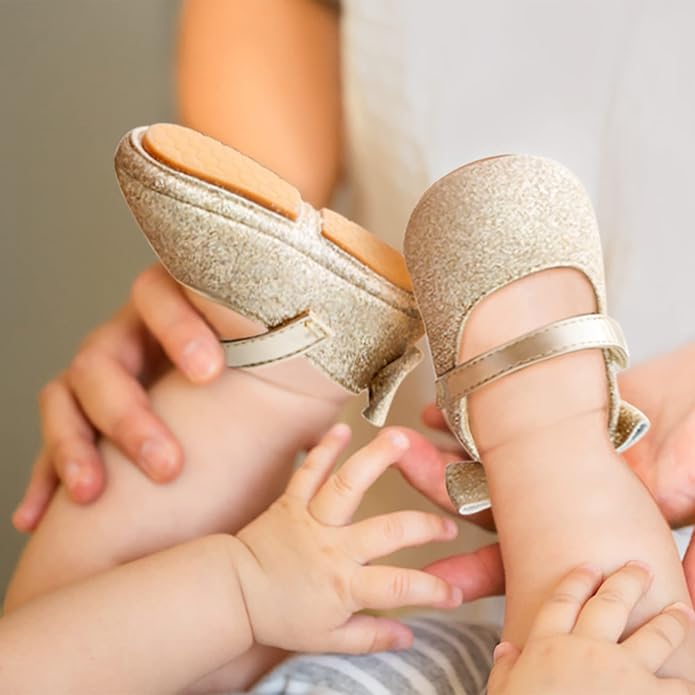 Soft Sole Baby Shoes - Infant Baby Walking Shoes Moccasins Rubber Sole Crib Shoes