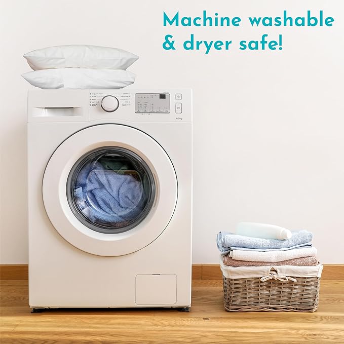 Little Sleepy Head Toddler Pillow with Pillowcase 13x18 - Kids Pillow for Sleeping - Better Neck Support Ergonomic Pillow and Toddler Pillowcase - Best Pillows for Kids (Bicycles)