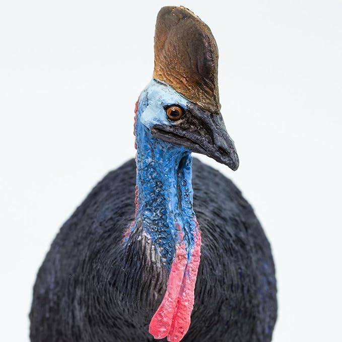 Safari Ltd. Cassowary Figurine - Detailed 3.5" Plastic Model Figure - Educational Toy for Boys, Girls, and Kids Ages 3+
