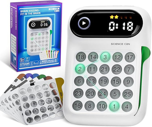 Science Can Speed Number Games, 3 in 1 Handheld Games for Kids, STEM Toys with 100 Challenges for Ages 5+, Autism Sensory Toys, Birthday Gifts for Boys & Girls 5 6 7 8 Years Old