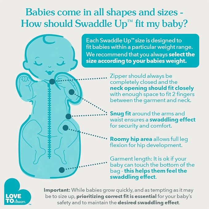Love to Dream Swaddle UP, Baby Sleep Sack, Self-Soothing Swaddles for Newborns, Get Longer Sleep, Snug Fit Helps Calm Startle Reflex, New Born Essentials for Baby, 1.0 TOG, 5-8.5 lbs, Oatmeal