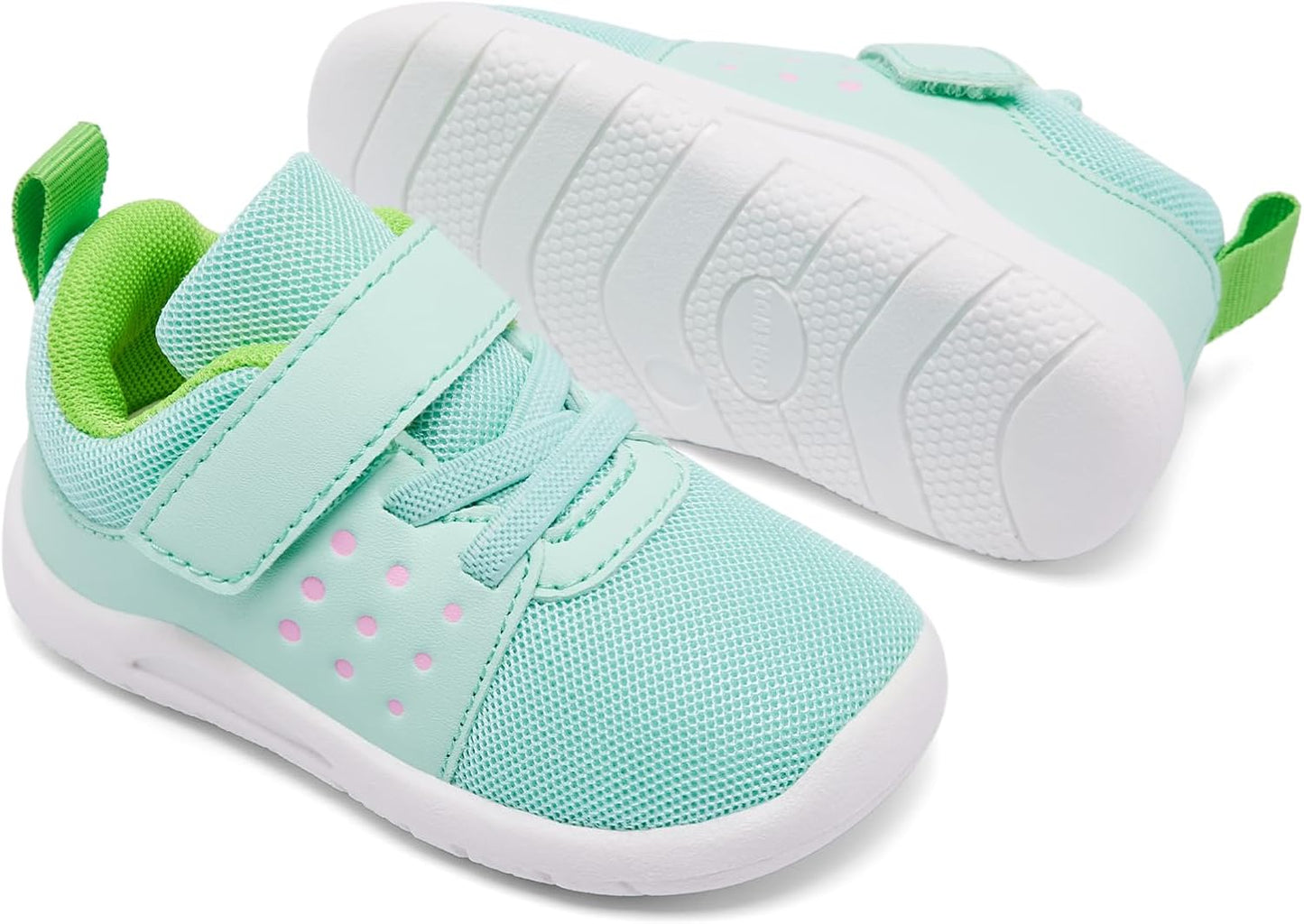 MORENDL Toddler Baby Shoes 0-4 Years Boy Girl Lightweight Breathable Non-Slip Sports Sneakers Running Walking Tennis Barefoot Shoes