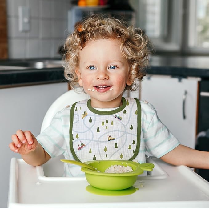 GLLQUEN BABY Muslin Drool Bibs for Boys Girls 8 Pack, Adjustable Baby Bibs for Drooling and Teething, Soft Cotton Baby Bandana Bib for Newborn Feeding Essentials (Cars)