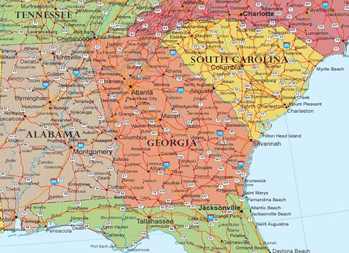 24x36 World and USA Classic Premier 3D Two Wall Map Set (Laminated)