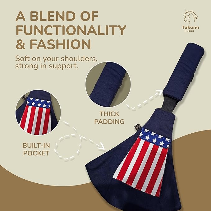 Ergonomic Lightweight Adjustable Toddler Sling Baby Carrier with Zipper Pockets Shoulder Padding Anti Slip Support for Travel Loving Dads and First Time Moms from 9 Months to 4 Years