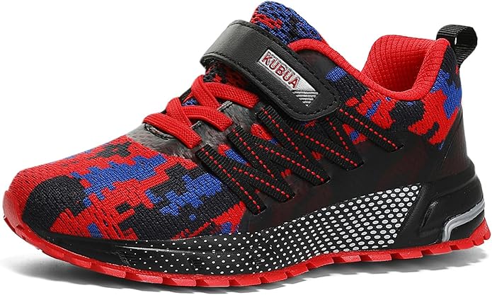KUBUA Kids Sneakers for Boys Girls Running Tennis Shoes Lightweight Breathable Sport Athletic