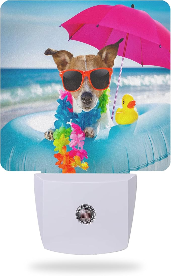 Night Light With Dusk to Dawn Sensor - Funny Dog Design for Kids, Girls, Boys, Women, Men - Room Decor for Hallway, Kitchen, Bathroom, Nursery, Stairs