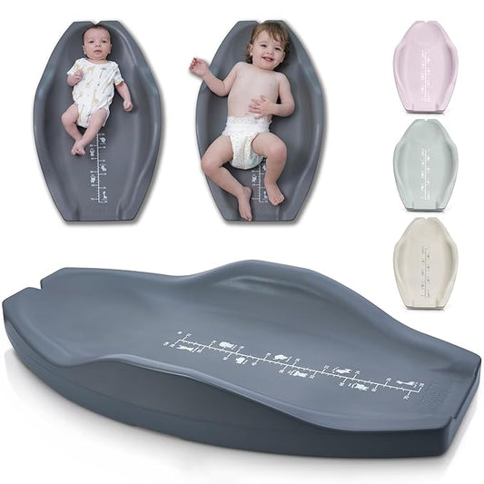 Apricity Baby Diaper Changing Pad – Waterproof Wipe-Clean Foam Changing Mat with Raised Sides, Non-Slip Base & Portable Design, Extra-Large 31.5” × 19.7” for Newborn to Toddler (Grey)