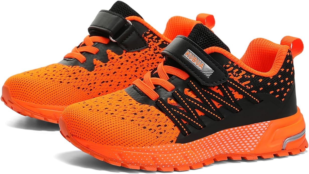 KUBUA Kids Sneakers for Boys Girls Running Tennis Shoes Lightweight Breathable Sport Athletic