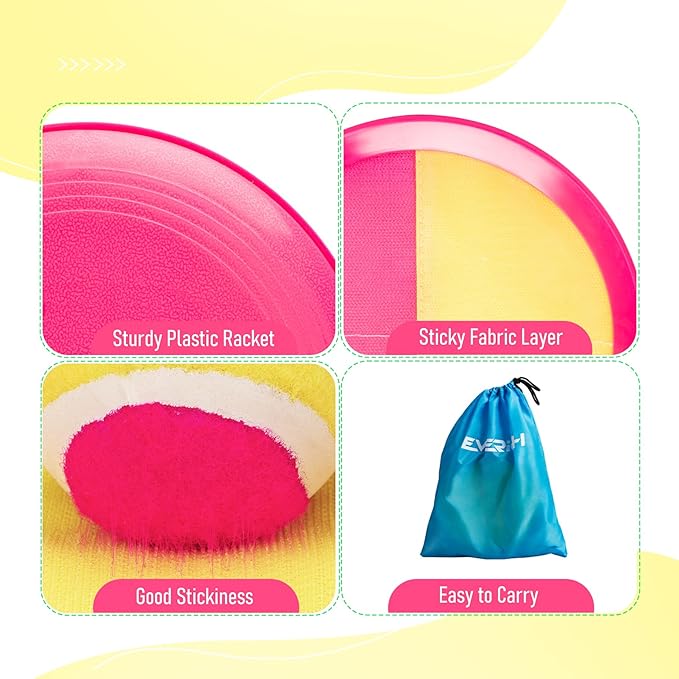 Toss and Catch Ball Game - Ideal Outdoor Beach, Pool & Yard Toy for Toddlers and Kids Ages 4, 5, 6, 7, 8+, Perfect for Boys Girls - Great Birthday Gift & Easter Basket Stuffer