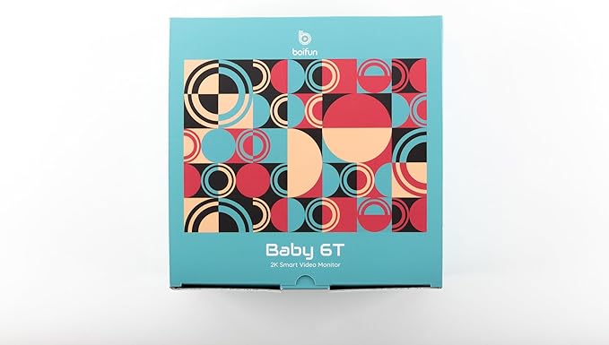 BOIFUN 2K Split-Screen 5 Inch Wi-Fi Baby Monitor With 2 Cameras, Colorful Night Light, AI Motion & Sound & Humidity & Temp Detection, Auto Tracking Via Smartphone App And Monitor Control, Night Vision