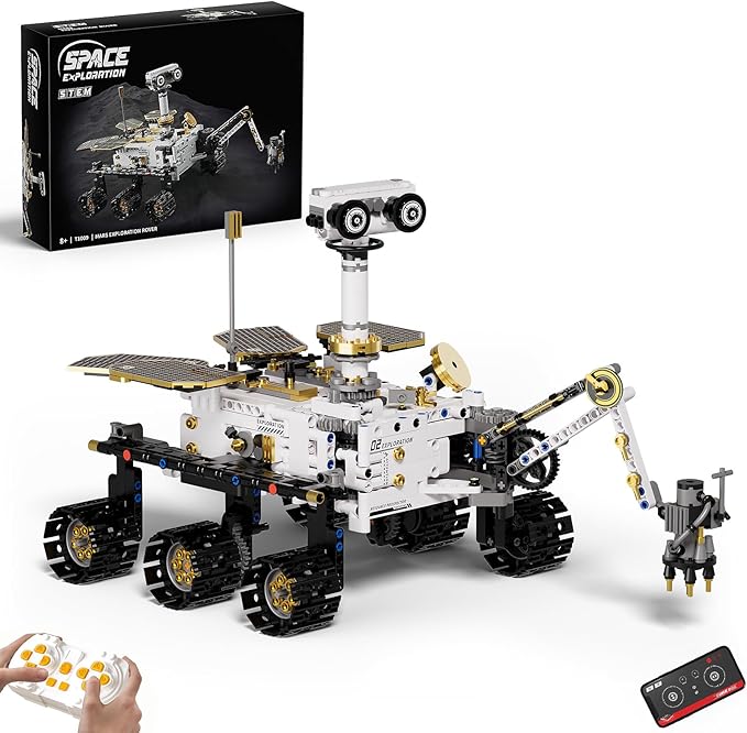 Remote & APP Controlled Mars Rover, STEM Building Set for Boys Ages 8-14, Space Toys for Kids Ages 8-12, Science Gift for Boys & Girls (1007 PCS)