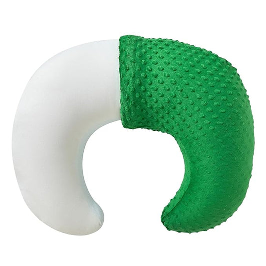 Nursing Pillow and Positioner with Cover for Breastfeeding and Bottle Feeding, Propping Baby, Tummy Time, Baby Sitting Support, Awake-Time Support (Fern Green, 23.6" x 19.7" x 7.5")