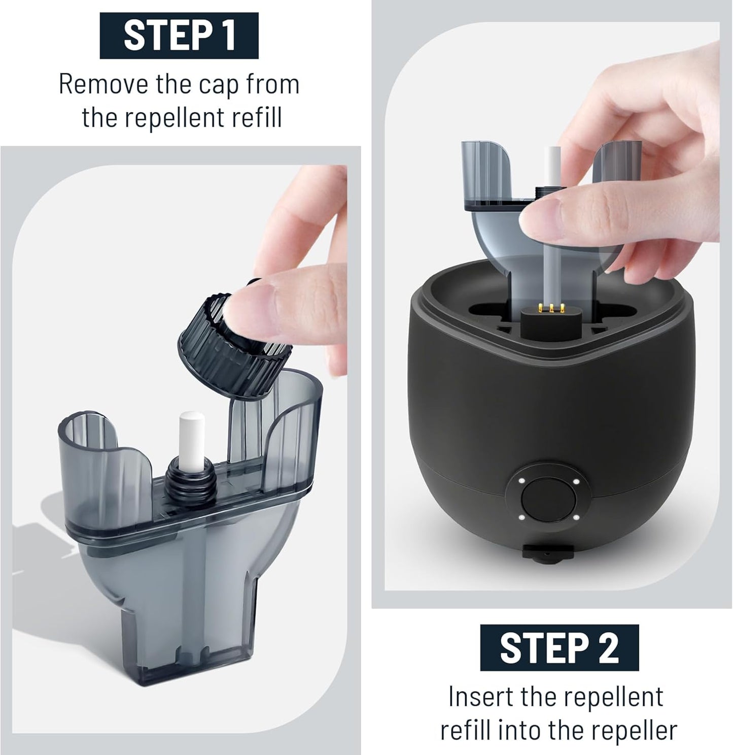 Mosquito Repellent for Home, 4 Pack Ideal for Bedroom Kitchen and Garden Use, Efficient Cartridges Compatible with E-Series Refills