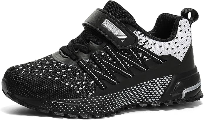 KUBUA Kids Sneakers for Boys Girls Running Tennis Shoes Lightweight Breathable Sport Athletic