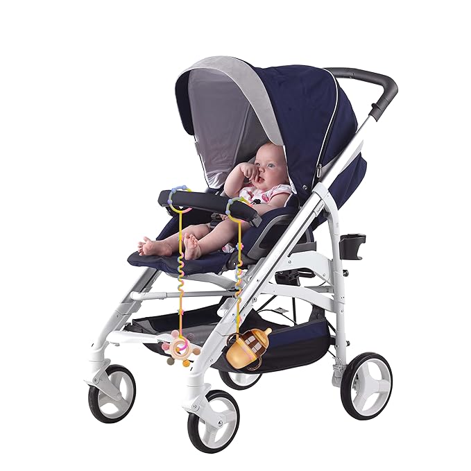 RTMOK Toy Straps for Baby,Silicone Setpacifier Clip,Applies to Car Seat Toy,Teether Toy,High Chair,Stroller Accessories,Baby Toy Clips,Cribs,Rocking Chair﻿